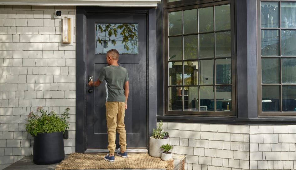 Vivint Smart Lock on home in College Station